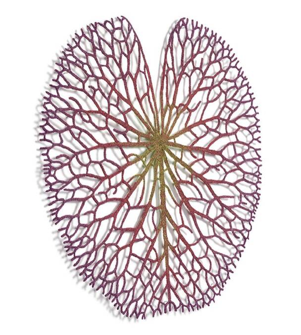 At Timeless Textiles: Works by Meredith Woolnough.