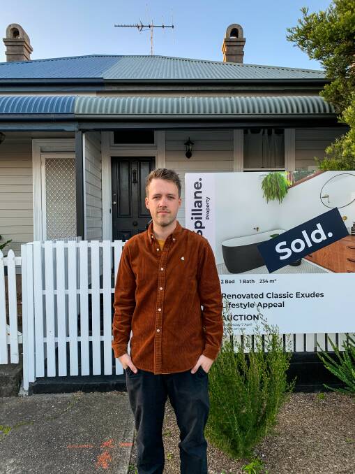 Finally a homeowner: Jim Free bought in Hamilton in April after looking on and off for years.