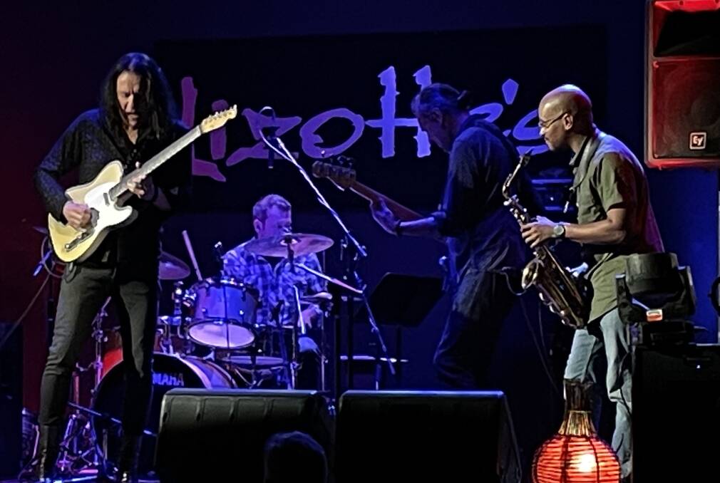Rare treat: Robben Ford with his band of Doug Belote, Andy Hess and Jovan Quallo at Lizotte's on Thursday, May 19, 2022. Picture: Jim Kellar