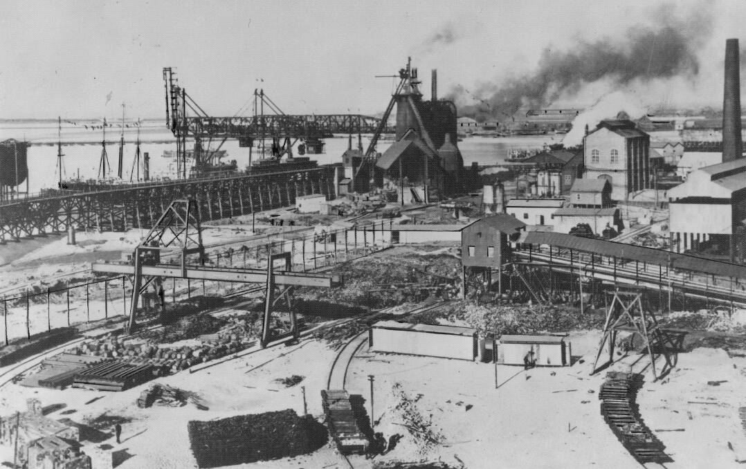 Delprat's legacy: The BHP Steelworks site in Newcastle in 1915.
