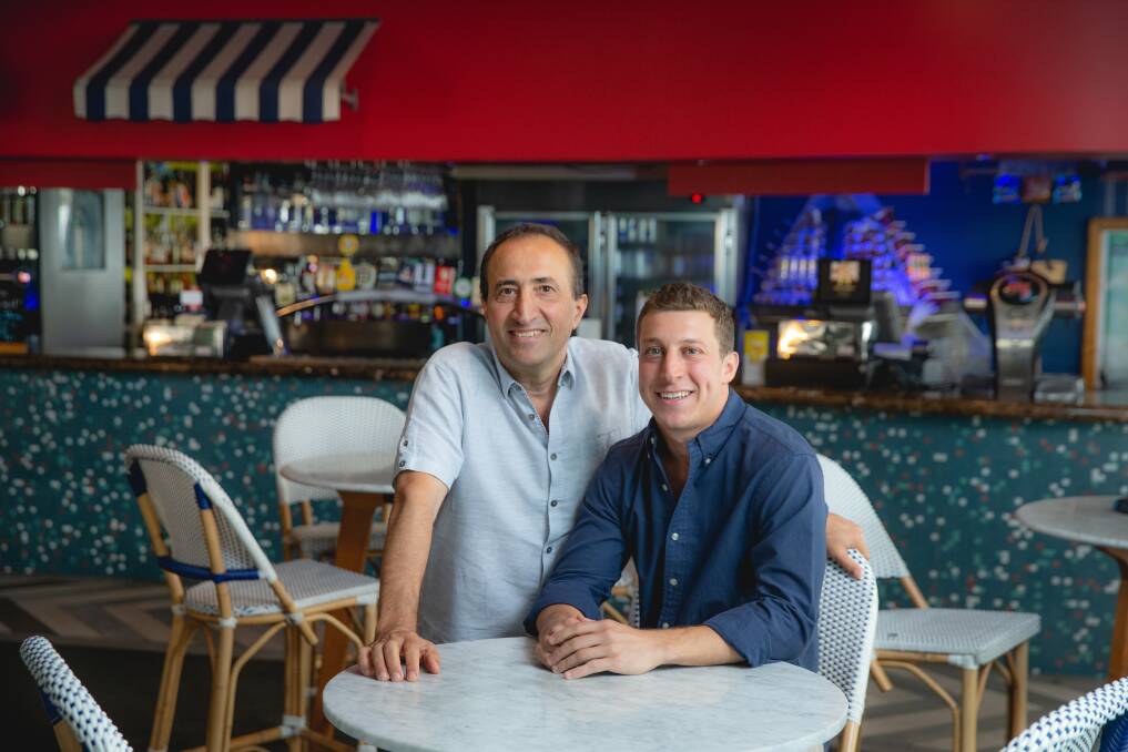 Sought-after asset: Andrew Lazarus and Peter Lazarus in the Beach Hotel shortly after the purchase of the property was announced.