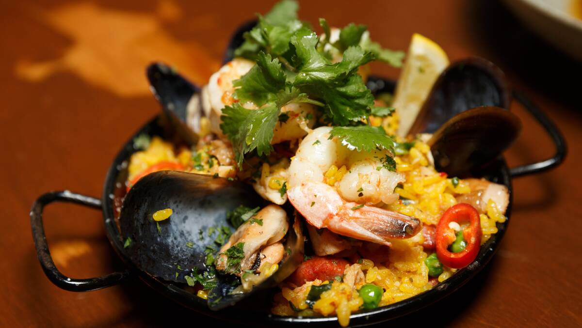 A favourite: The paella dish at Bocados. 