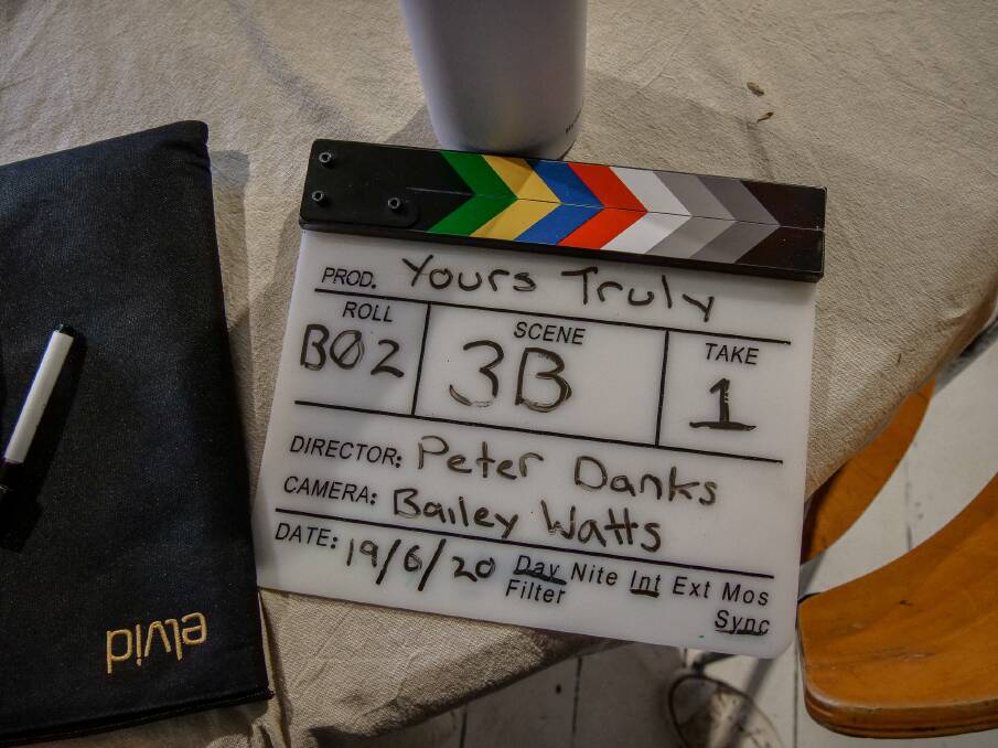 Shooting: Day one of Yours Truly.