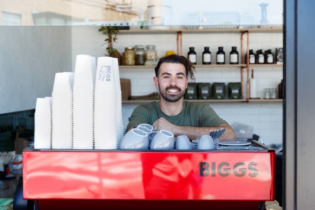 FAMILY AFFAIR: Alex Apostolou has opened Biggs, a cafe at Hamilton. Pictures: Max Mason-Hubers