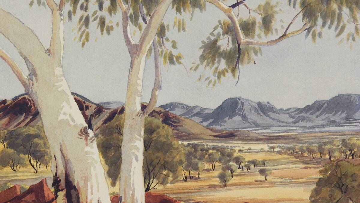 Ghost Gums: A work by Albert Namatjira, Purchased with assistance of the
Newcastle Gallery Society and by public donation through the Newcastle Art Gallery
Foundation 2009, Newcastle Art Gallery collection.
