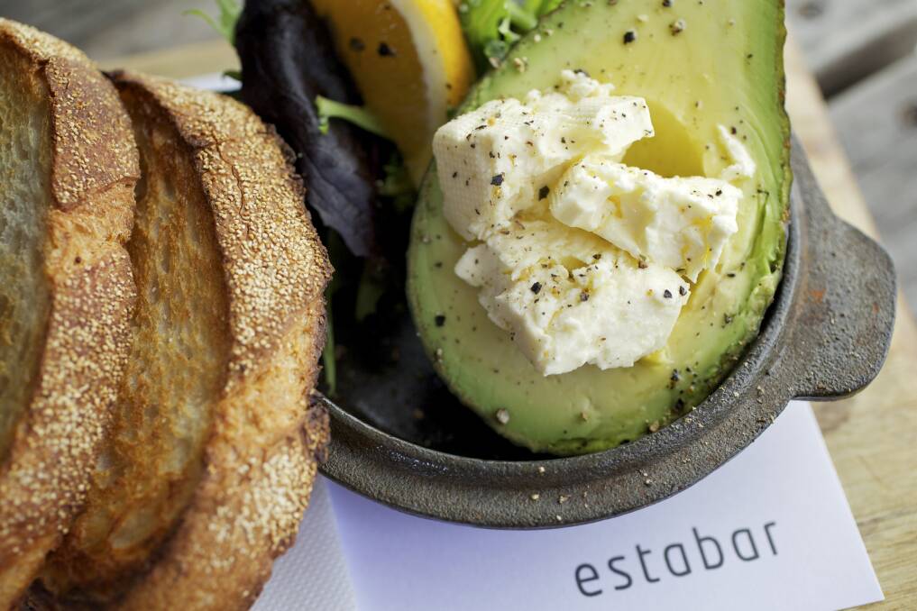 As you like it: Sourdough, avocado and feta - all local - at Estabar.