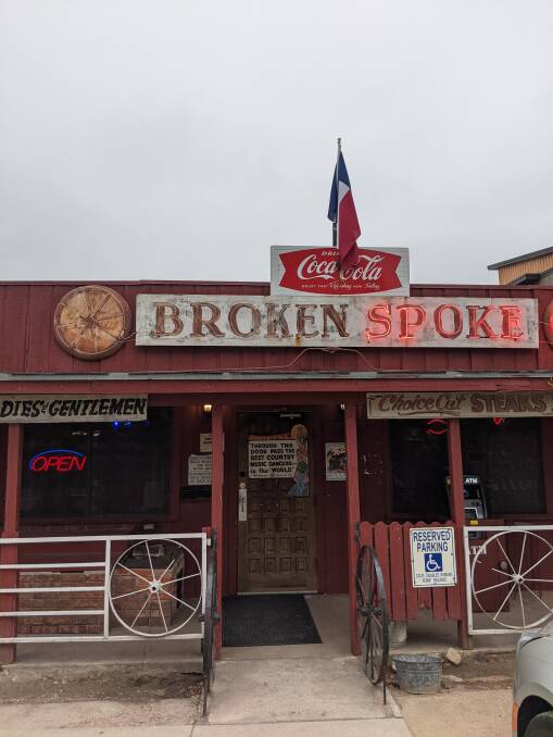 Austin landmark: Broken Spoke, the best honky tonk in Texas. 