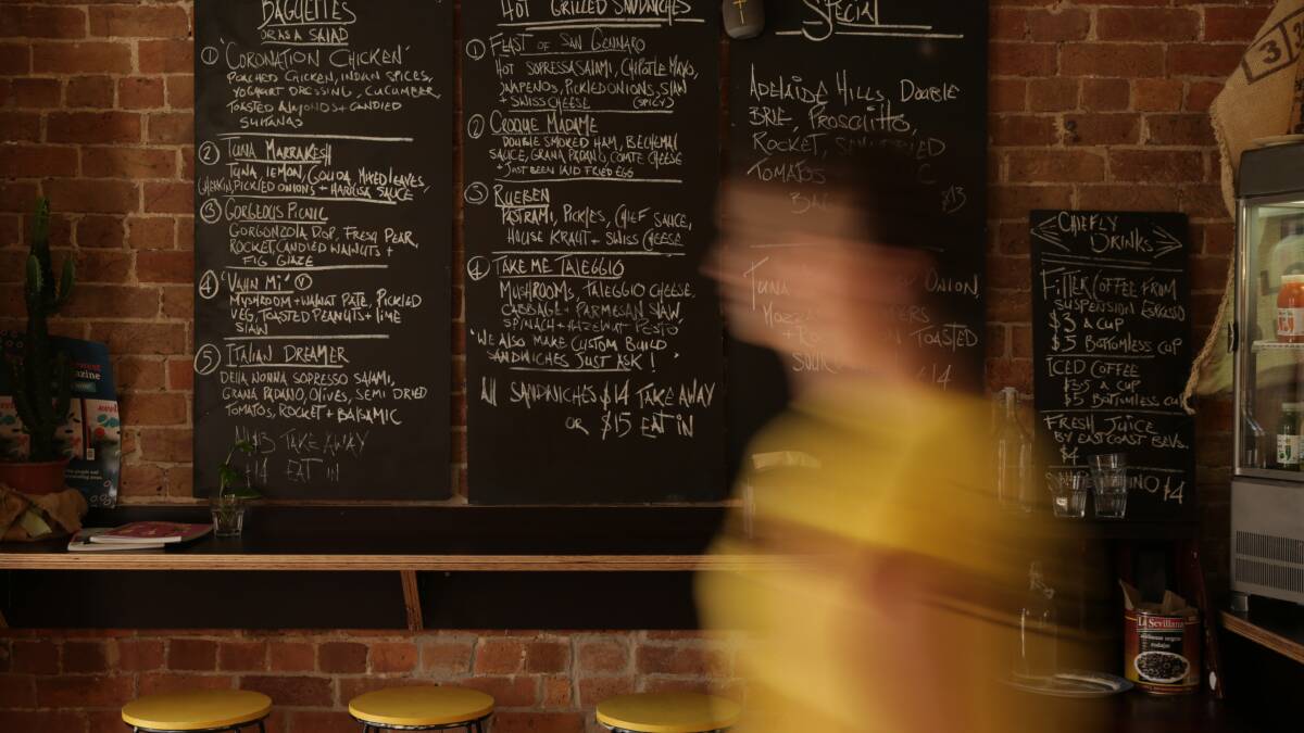 Spoiled for choice: The sandwich menu board at Chiefly East.