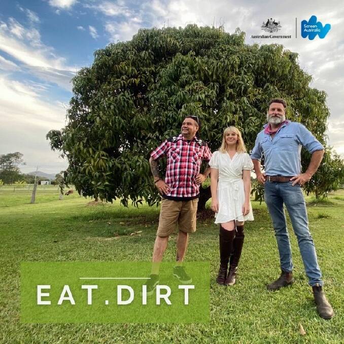 Eat. Dirt team: Clayton Donovan, Maree Lowes, Charlie Arnott.