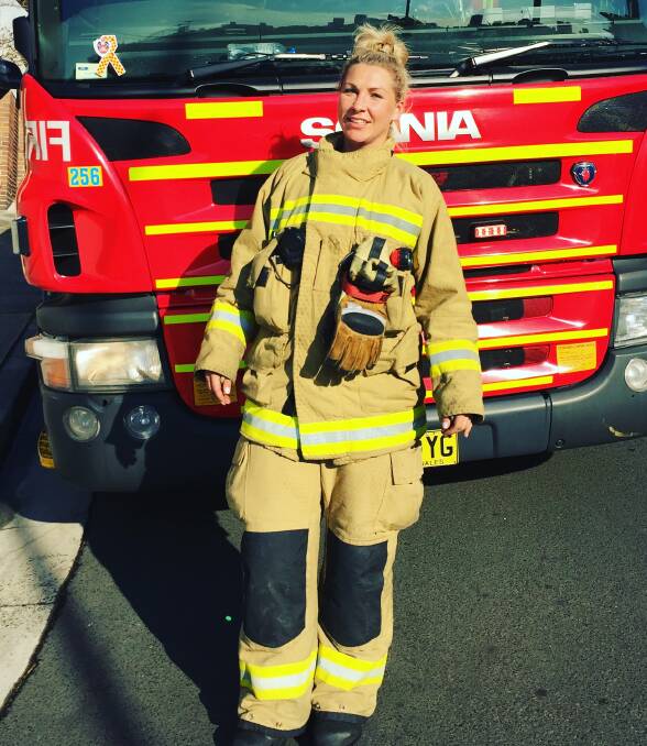 Her other job: Matilda Wand is a full-time firefighter. Before taking maternity leave, she worked at Mt Druitt station in Sydney.