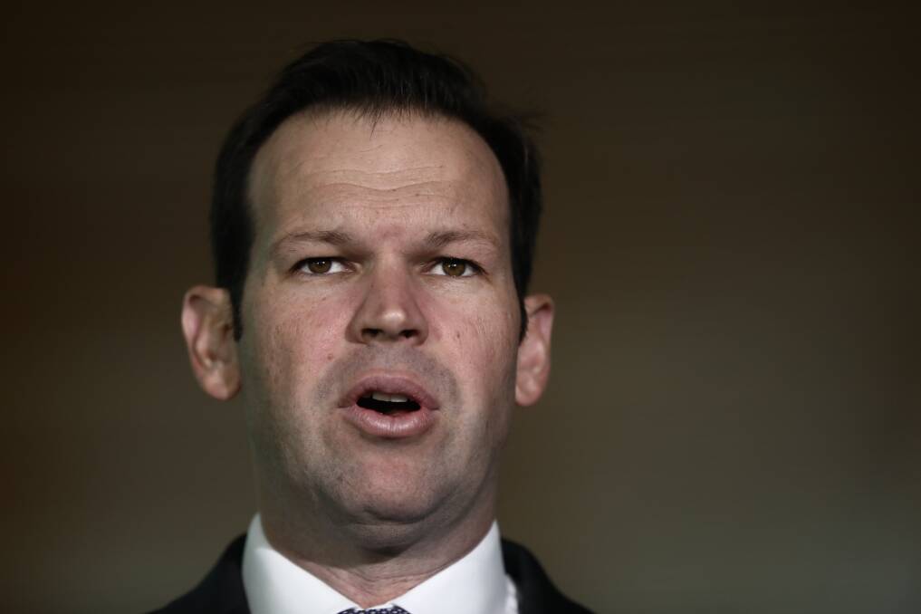 The Night Watchman: Minister for Resources and Northern Australia Matt Canavan speaks to the media at Parliament House in Canberra on July 1, 2019. Picture: Dominic Lorrimer