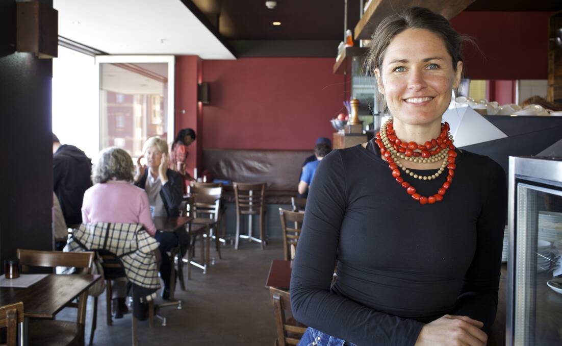 Committed: Bec Bowie in 2012 at Estabar in a photo taken for a Sydney Morning Herald special report on Newcastle.