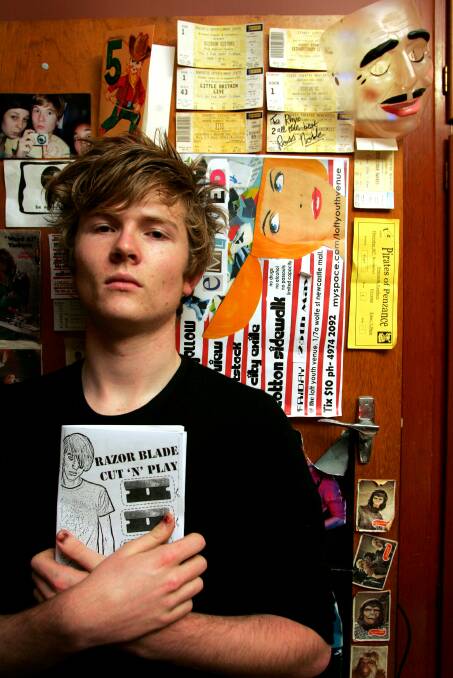 Young Rhys: Nicholson in 2008 at The Loft in a Newcastle Herald file shot. Picture: Kitty Hill 