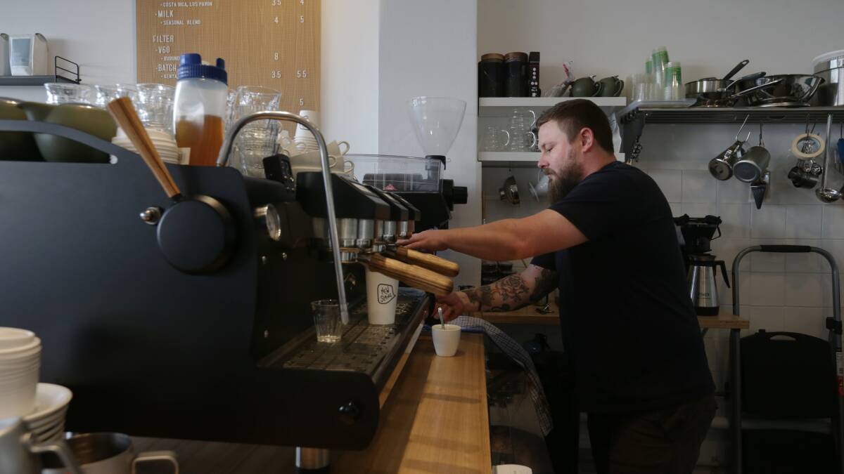 We hate to waste coffee: New Slang cafe owner and Unison Roasters founder Alaric Daley. 