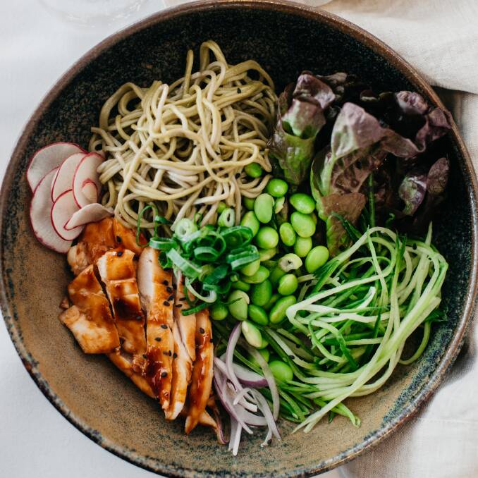 WINNER: This noodle salad is healthy and eye-catching. Pictures: Dominique Cherry