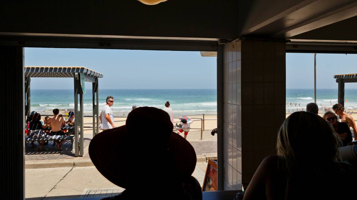 End point: Hello Newcastle Beach, the view from The Kiosk.