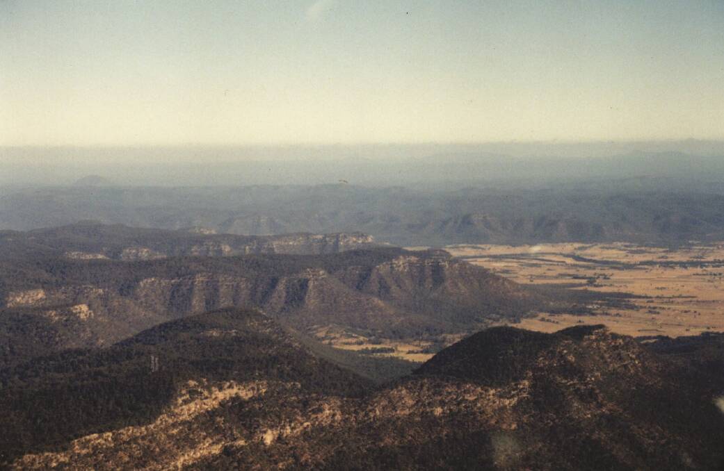 Wide Open Country: The Brokenback Ranges on the southern side of the Hunter Valley. Image from Mark Dunn's collection. 
