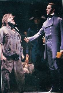 Unforgettable: Fans still remember Normie Rowe (left) in the role of Valjean in Les Miserables.