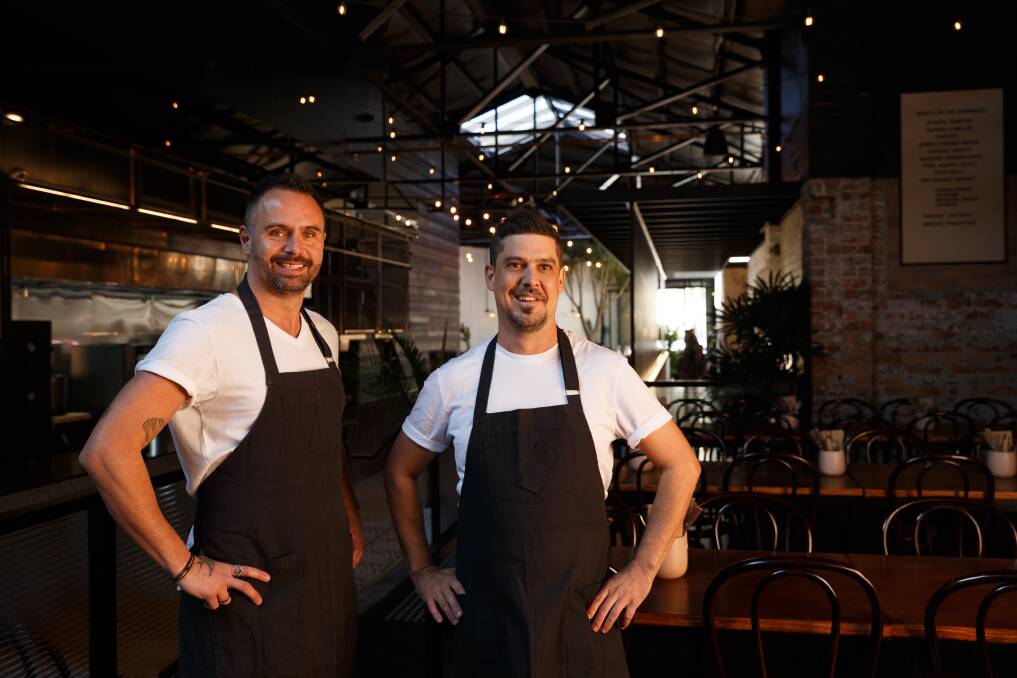 Cooking it up: M chefs Rafael Tonon and Nick Writer at the new location. Pictures: Max Mason-Hubers