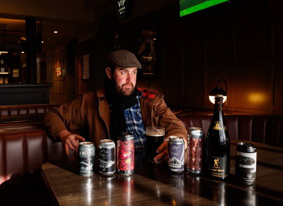 Loving that winter flavour: Drinks writer Daniel Honan at The Prince of Merewether hotel. Pictures: Max Mason-Hubers
