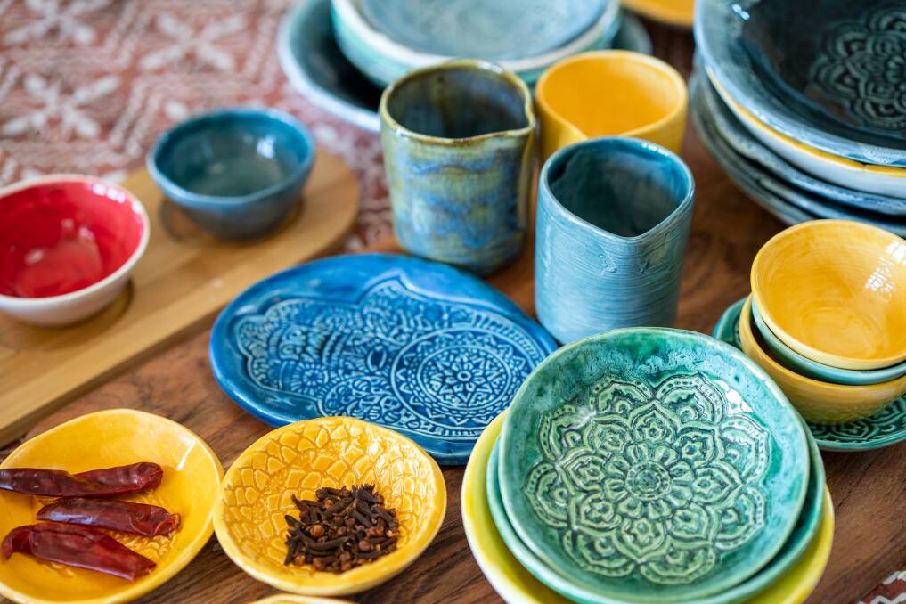 Claycrush: Linda Kelleher's ceramics are part of the Three Spice package. Picture: Paul Dear