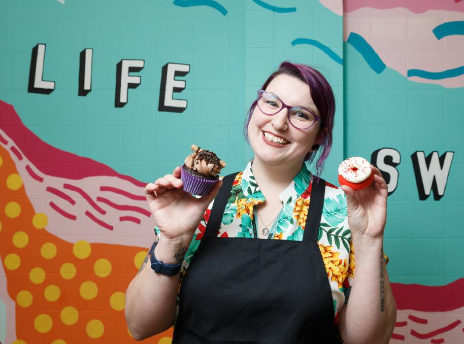 Fruits of the journey: Claire Johnson has been baking vegan goods for 13 years. Pictures: Max Mason-Hubers