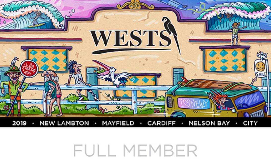 Capturing a city: One of the Wests Group members cards featuring Revs artwork. 