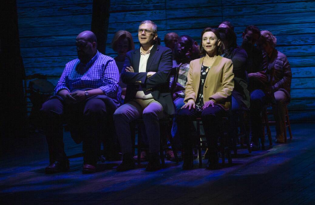 Philip Lowe and Natalie O'Donnell, cast members Come From Away, coming to the Civic Theatre. Picture by Jeff Busby