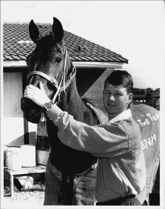 EARLY DAYS: Life at the Top and then stable foreman Kris Lees in 1989. 
