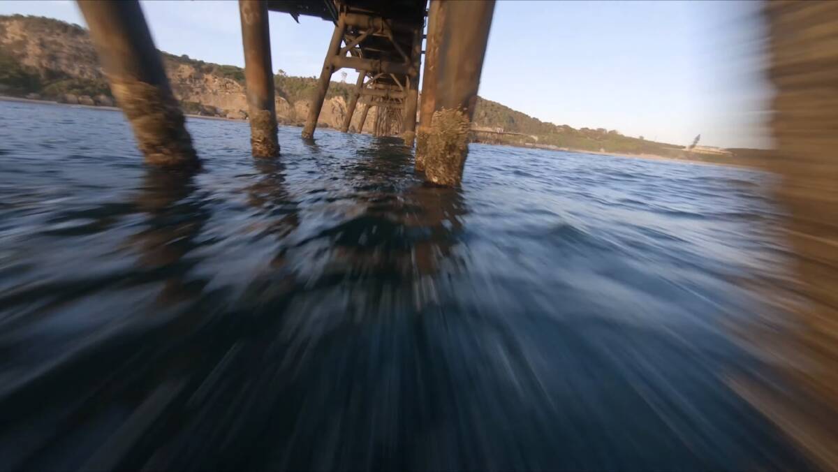 Up close: A screen shot from one of Clifford Wakeman's hundreds of drone videos.