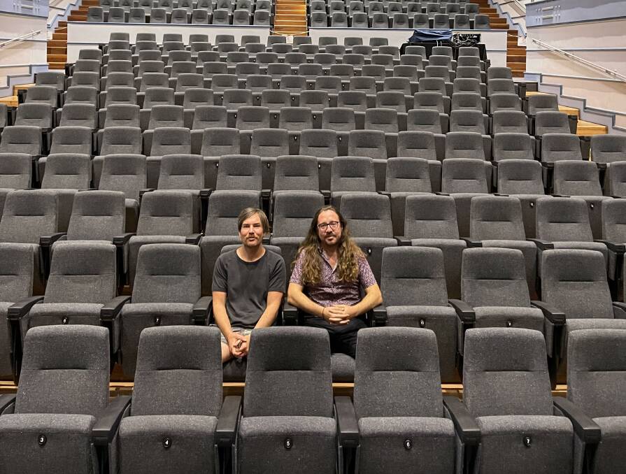 The Words and Music brains trust of Dan Flegg and Nick Milligan at the Conservatorium of Music. Picture by Jamie Hay