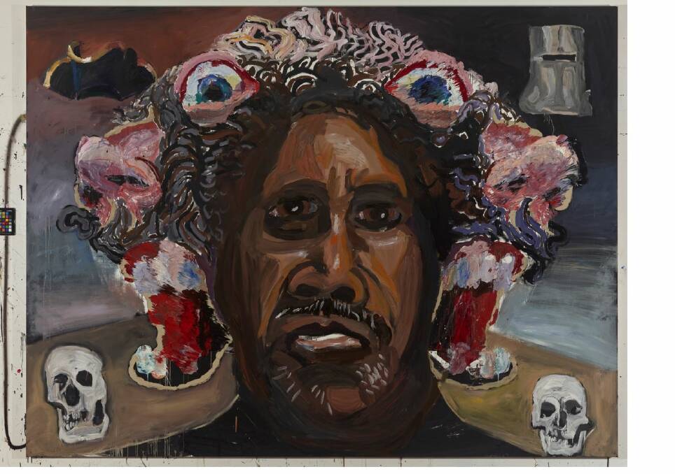 The Crown, a collaborative work by Ben Quilty and Vincent Namiitjiri, will be in the CrownLand exhibition at Maitland in 2023.