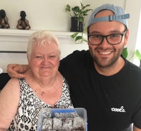
Reece Hignell with his late grandmother Heather Bates, his culinary inspiration.