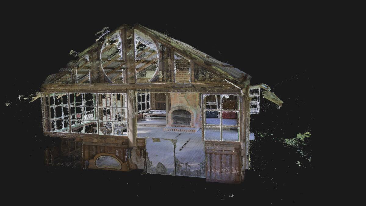 Vivid re-creation: The Barn (detail), by Alison Bennett and Una Rey, using photogrammetry.