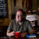 Playwright Carl Caulfield at Goldbergs cafe, the inspiration for his new work, Karma Kafe. Picture by Jonathan Carroll