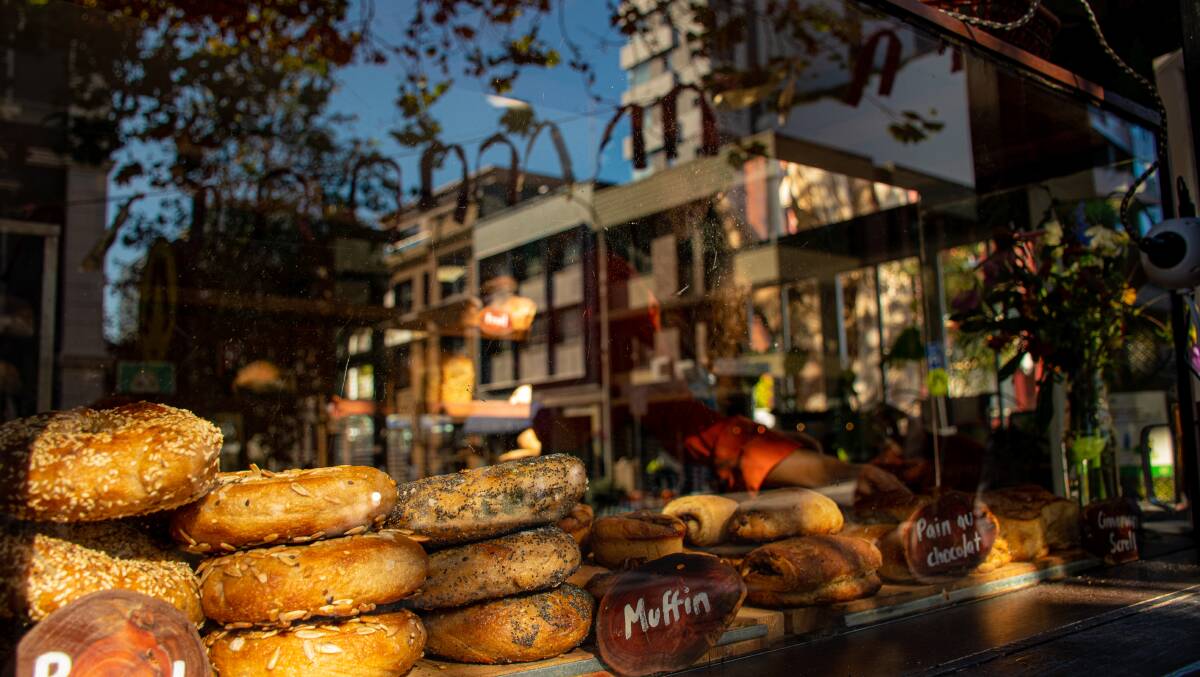The goods: Bagels, muffins and more at Piratti. Picture: Simon McCarthy