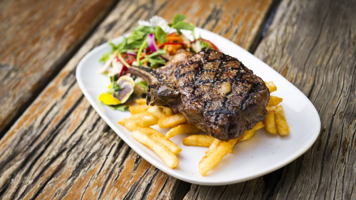Best Steak: The rib-eye from the Royal Hotel in Queanbeyan. Picture: Dion Georgopoulos