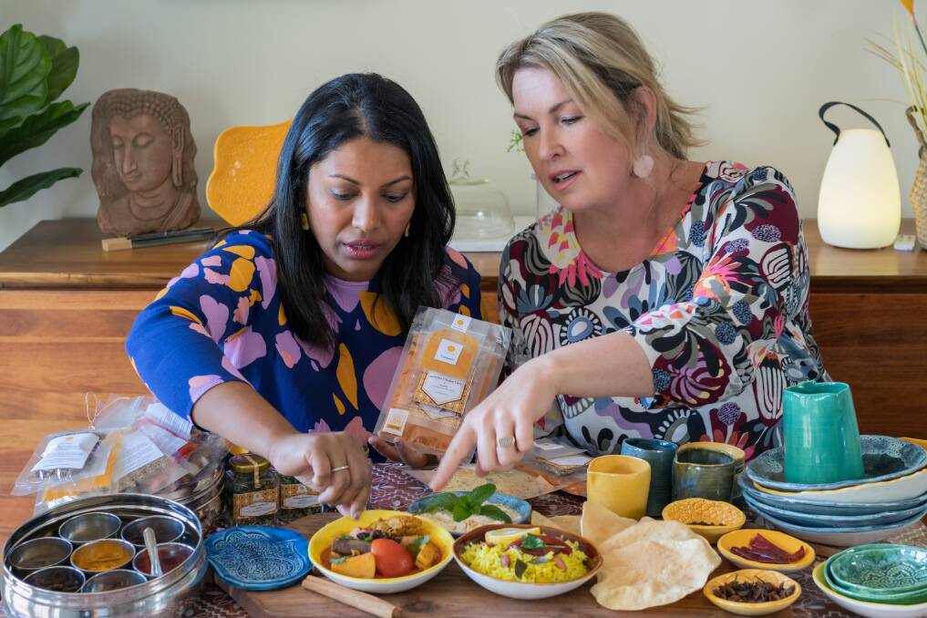 The Three Spice founders: Geeta Arulampalam and Linda Kelleher. Picture: Paul Dear