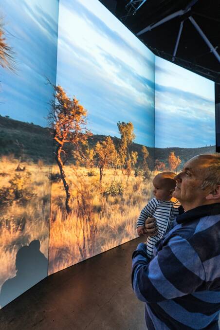 All images are from Australian Geographic Our Country Immersive Experience, showing at the ICC Sydney Exhibition Centre daily through February 5. Open daily from 10am, the show runs for about 60 minutes. Visitors can sit, stand or walk through the 40 screens of wildlife experiences with soundscape by The Bowerbird Collective. Pictures by Ben Broady