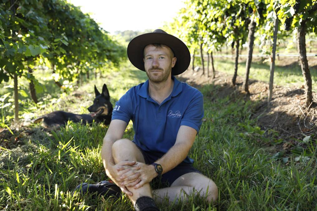 Winner: Briar Ridge vineyard winemaker Alex Beckett.