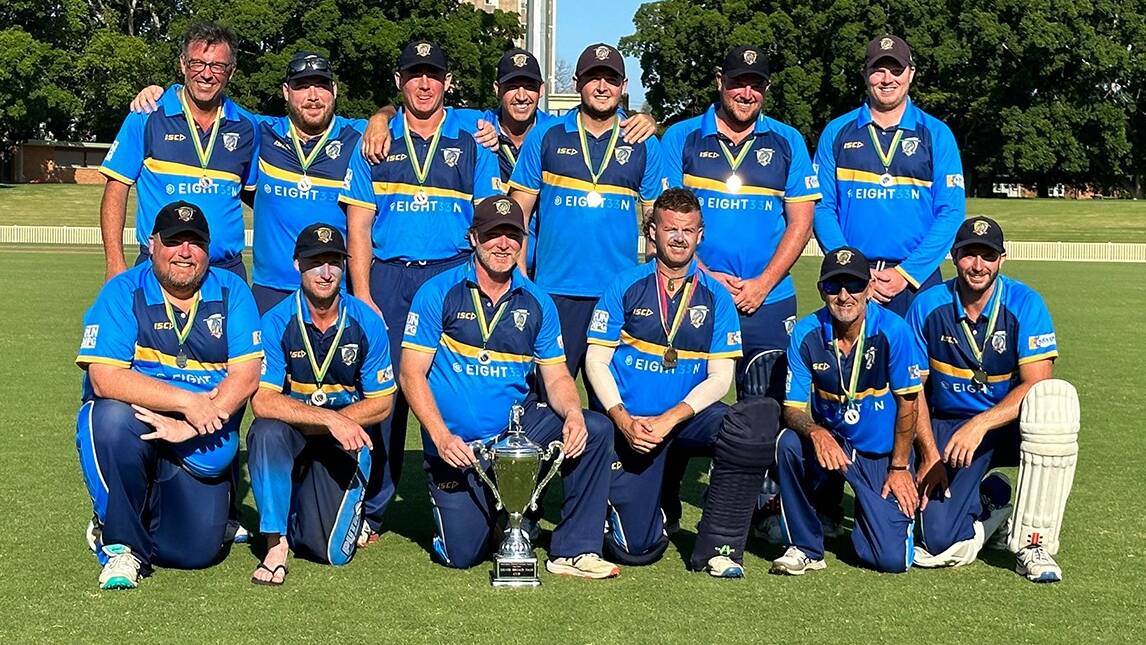 The Port Stephens Pythons celebrate after winning the Denis Broad OAM Cup. Picture supplied