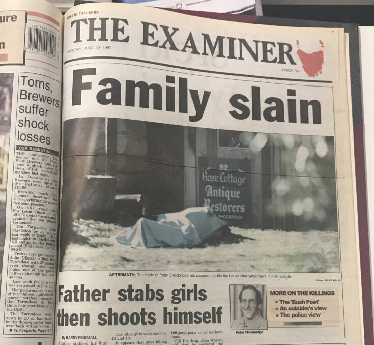 The murder made the front page of The Examiner on June 30, 1997, two days after the tragedy unfolded.