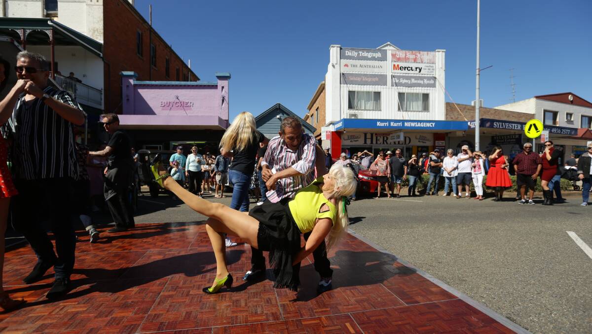 DANCING IN THE STREETS: Rock 'n' roll dancers at the 2019 Kurri Kurri Nostalgia Festival. With restrictions eased in NSW, dancing will be permitted at this year's festival, which runs from March 25 to 27. Picture: Jonathan Carroll