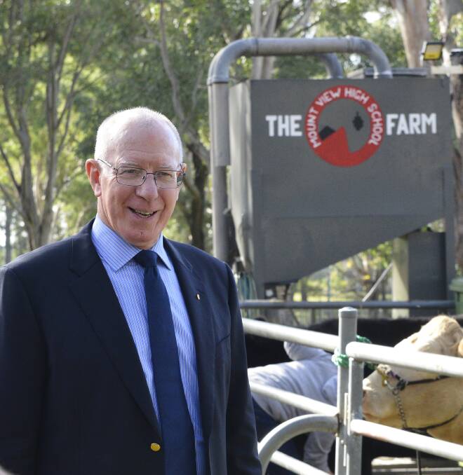 VISIT: Governor of NSW, General David Hurley (pictured at Mount View High School in June last year) will visit Branxton and Greta on September 10.