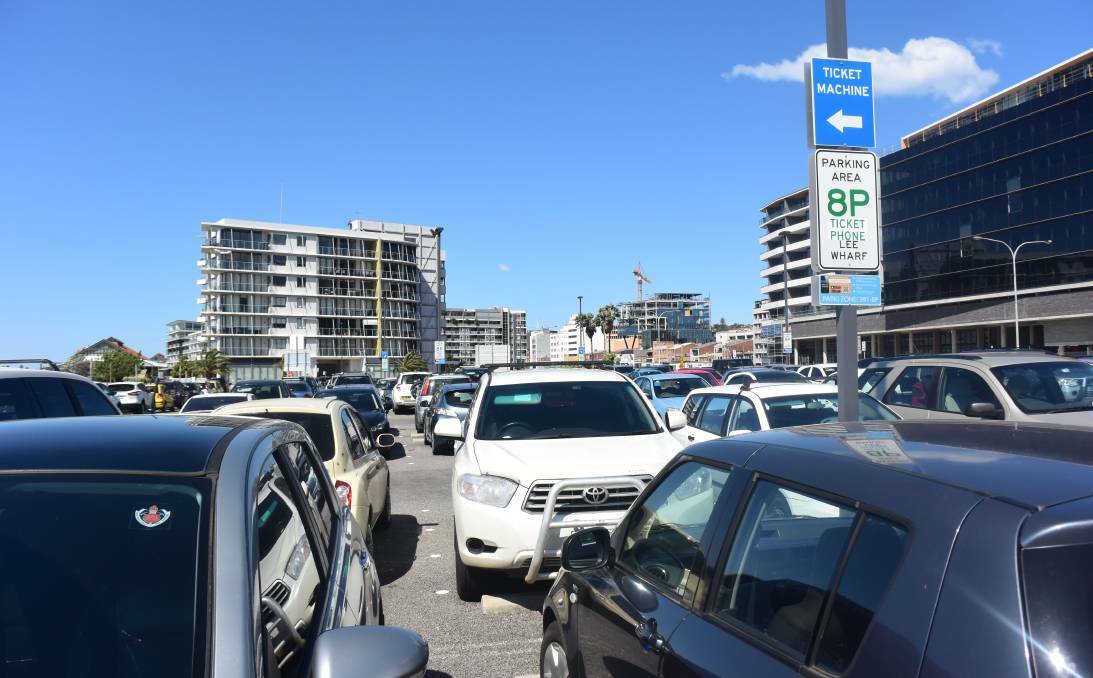 GOING: The days of 252 parking spaces at Lee Wharf in Newcastle appear numbered, some of the 800 spaces set to disappear in Honeysuckle as the state government prepares a city-wide parking strategy. Picture: Tim Connell