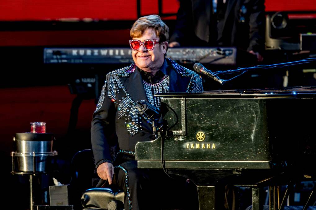 SHOWSTOPPER: Sir Elton John wowed the crowd with his maestro-like piano playing. Pictures: Shotz by Jackson