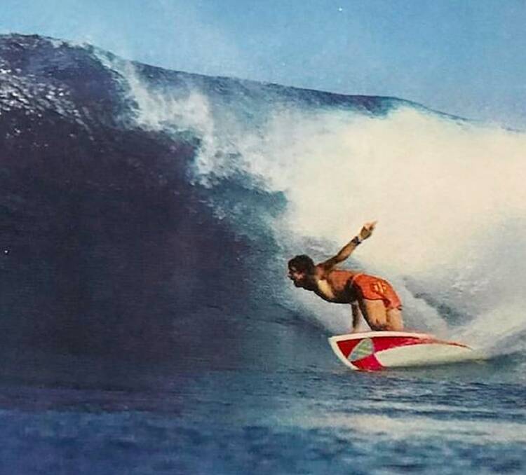 Mark Richards surfing at Off The Wall in Hawaii in 1978 