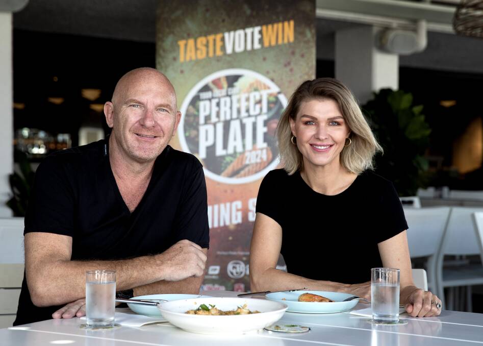  Matt Moran and Courtney Roulston are ambassadors for the 2024 Your Local Club Perfect Plate Awards. Picture supplied
