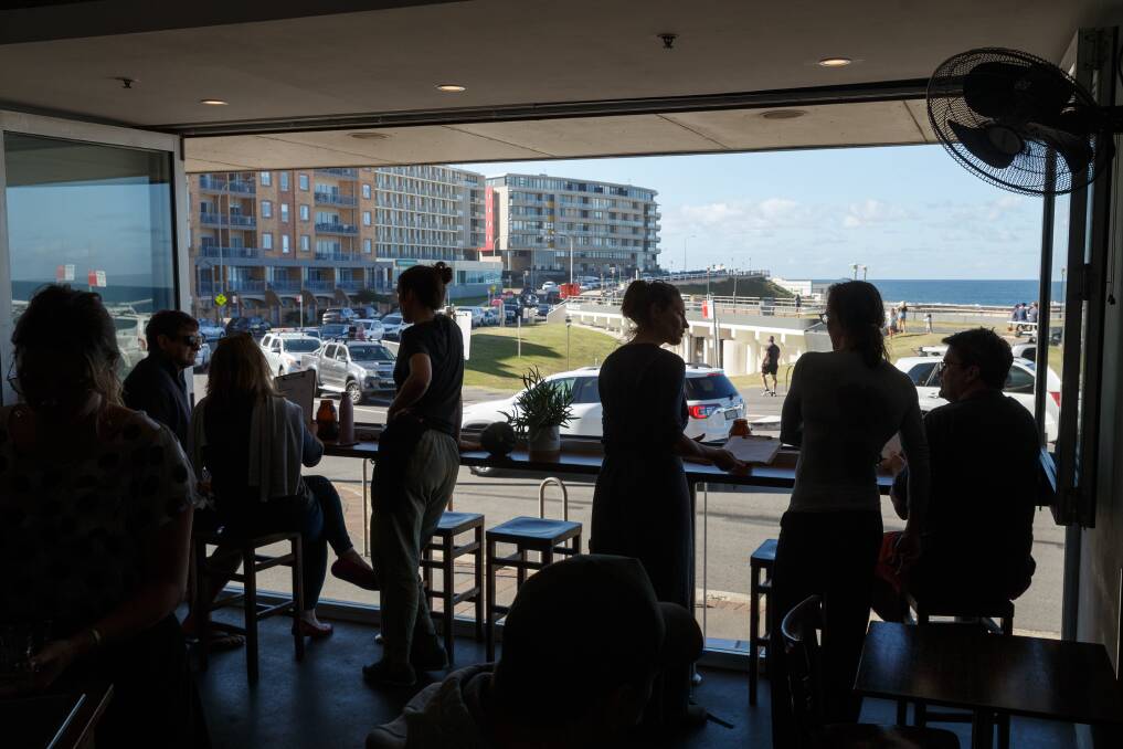 LONG WAIT: Estabar opened its doors to dine-in customers last weekend. Picture: Max Mason-Hubers 