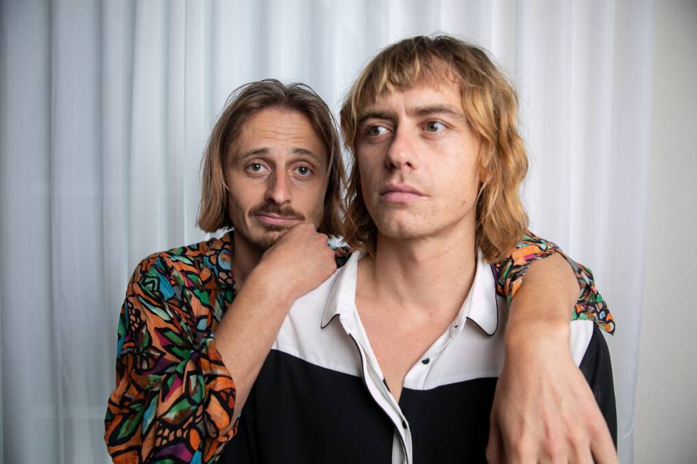 Oli and Louis Leimbach, of Lime Cordiale, are playing at The Beach Hotel in Merewether on Thursday night to launch a new live music series called Homegrown. Picture by Geoff Jones